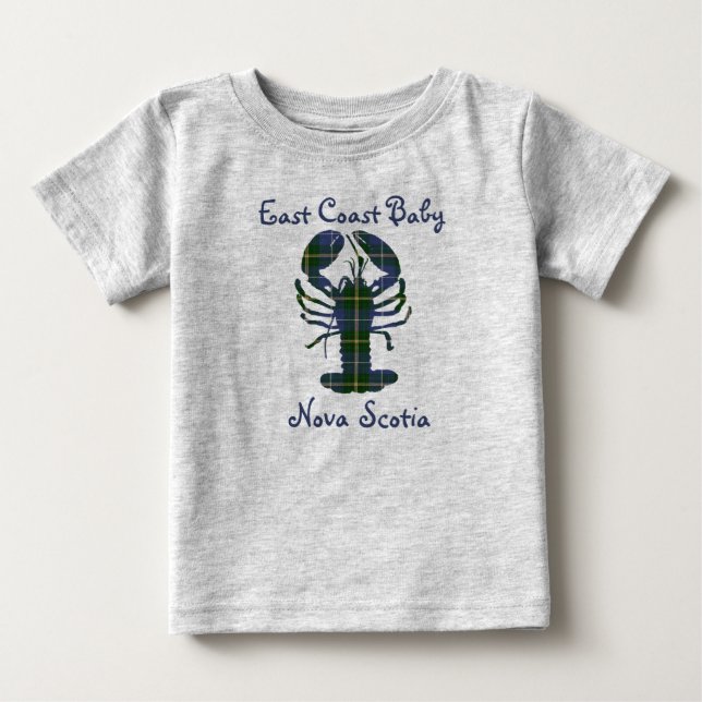 Öster Kusten Baby Lobster Nova Scotia tartan Kanad T Shirt (Framsida)