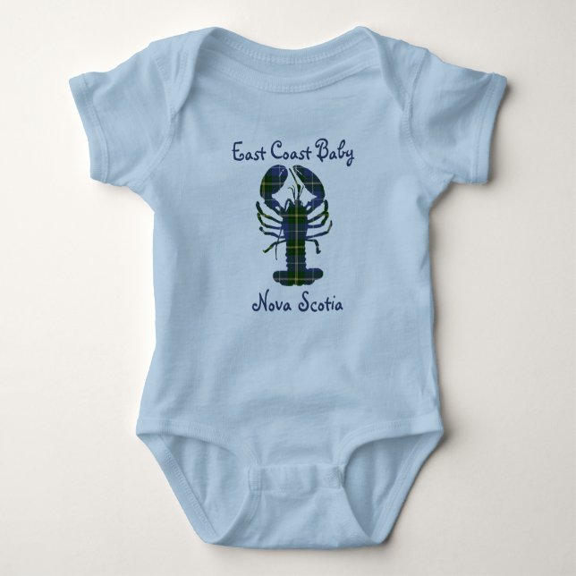 Öster Kusten Baby Lobster Nova Scotia tartan Kanad T Shirt (Framsida)