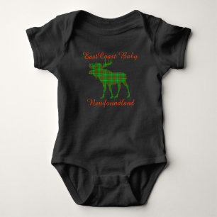Öster Kusten Baby Newfoundland tartan Moose Tee Shirt