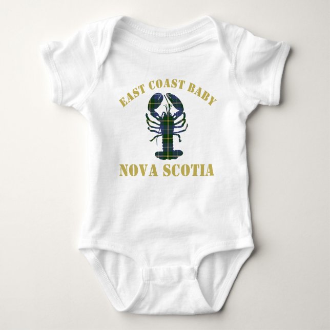 Öster Kusten Baby Nova Scotia Lobster tartan shirt Tee Shirt (Framsida)