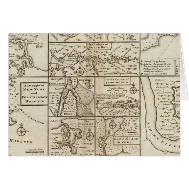 Öster Kusten, Förenta staterna Hälsningskort (Framsidan Horizontal)