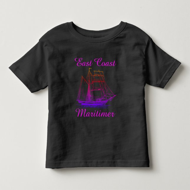 Öster kusten Maritimer sjöskjorta frakt T Shirt (Framsida)