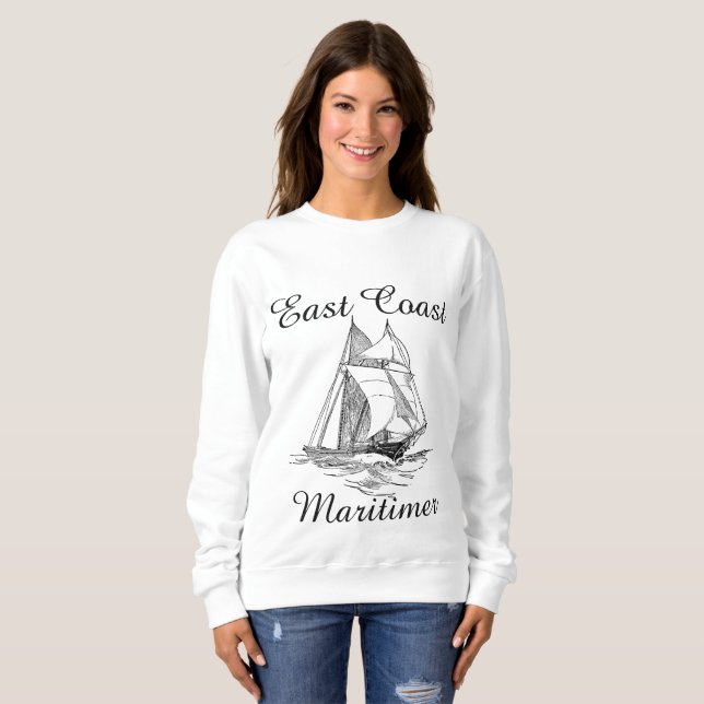 Öster kusten Maritimer som seglar under fraktens s T Shirt (Hel framsida)