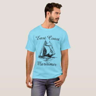 Öster kusten Maritimer som seglar under fraktens s T Shirt