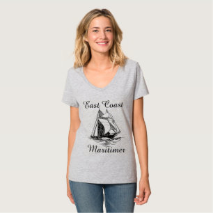 Öster kusten Maritimer som seglar under fraktens s T Shirt