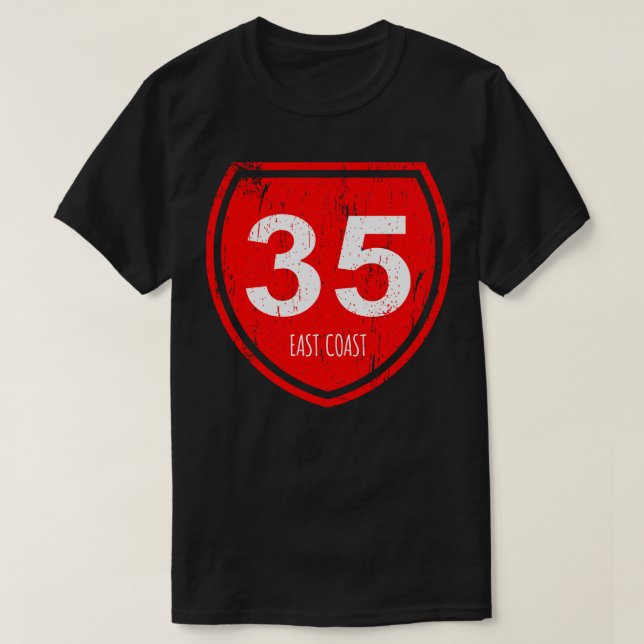 Öster Kusten motorväg 35 Aotearoa T Shirt (Design framsida)