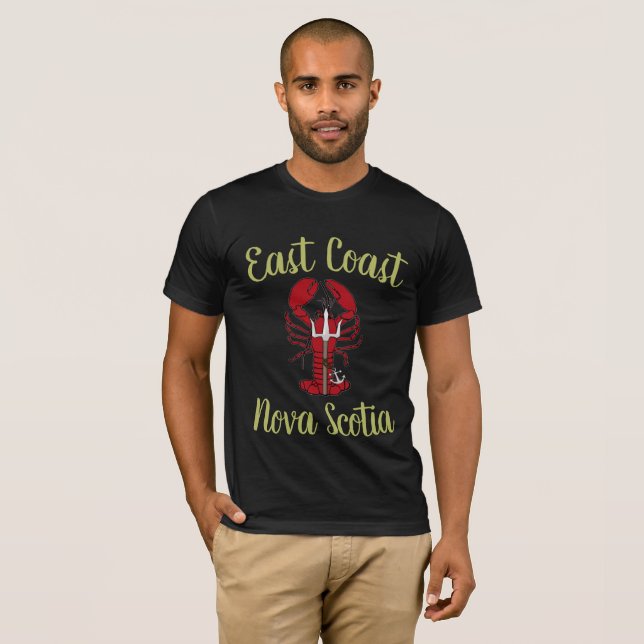 Öster Kusten Nova Scotia red trident lobster T-Shi T Shirt (Hel framsida)