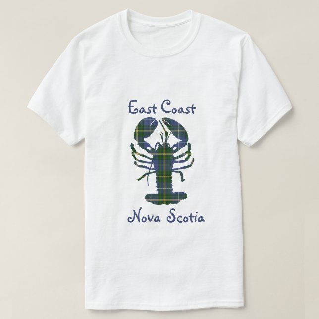 Öster Kusten Nova Scotia shirt lobster tartan Kana T Shirt (Design framsida)