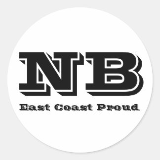 Öster Kusten Proud New Brunswick Sticker Runt Klistermärke