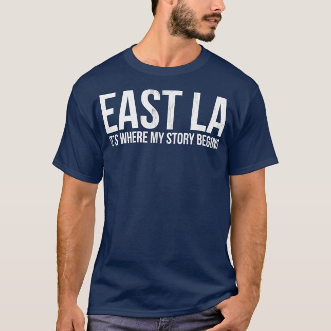 ÖSTER LA DÄR MIN STORY BEGINS LOS ANGELES T SHIRT (Framsida)