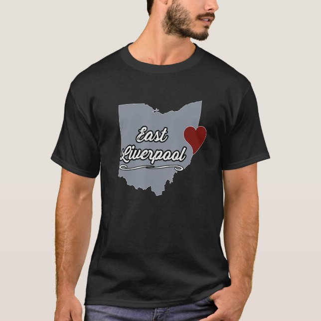 Öster Liverpool Ohio OH City State USA Cute Souve T Shirt (Framsida)