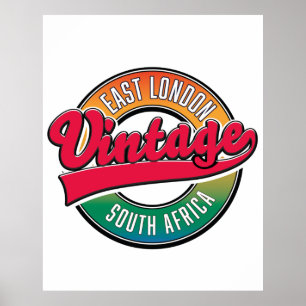 Öster London South Afrika logotyp  Poster