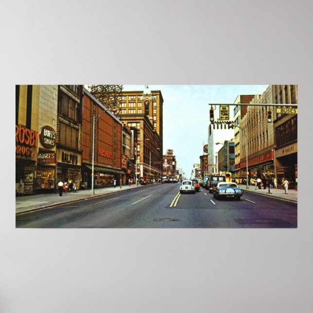 Öster Main Street 1960s Poster (Framsidan)