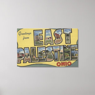 Öster Palestine, Ohio - Stora Brev-scenen Canvastryck