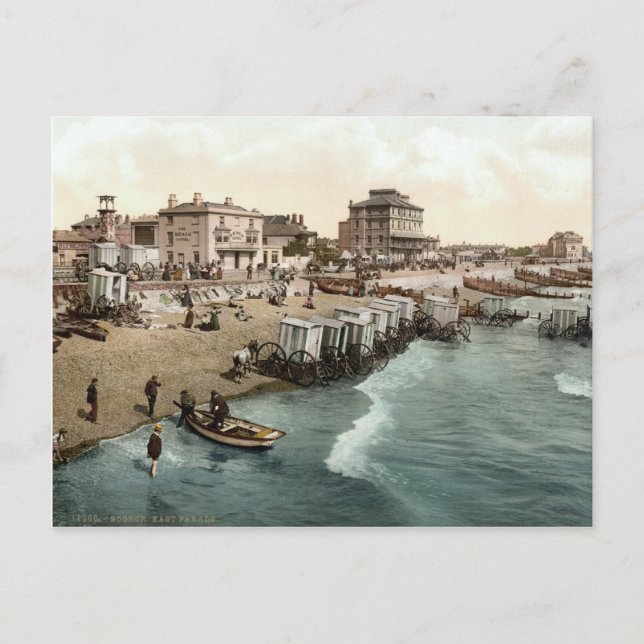 Öster Parad, Bognor Regis, Väster Sussex, c.1895 Vykort (Framsida)