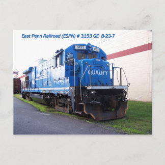 Öster Penn Railroad Locomotive #3153 Vykort