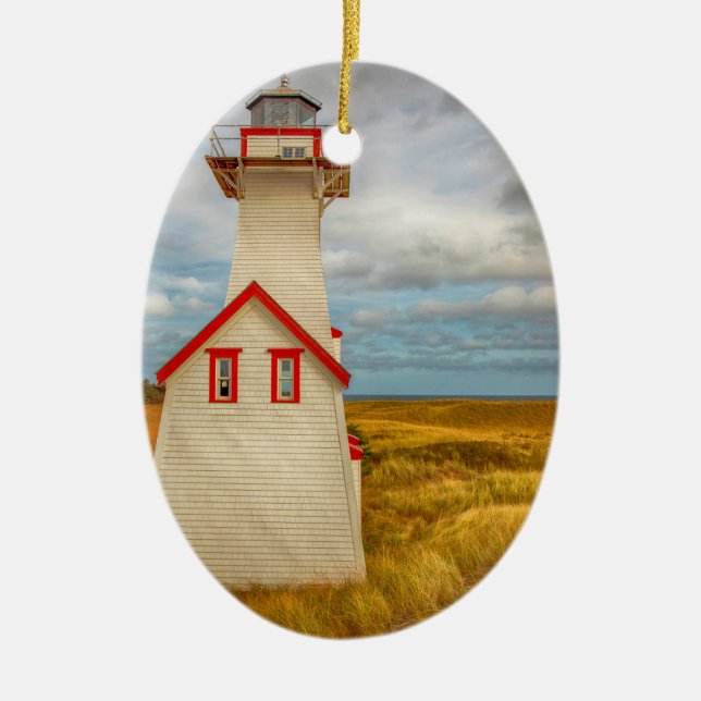 Öster Point fyr Julgransprydnad Keramik (Framsidan)