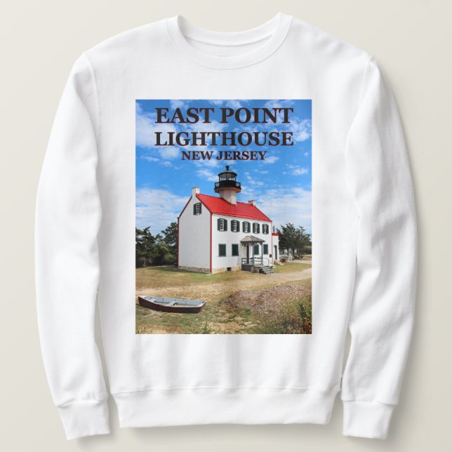 Öster Point fyr, New jersey Sweatshirt (Design framsida)