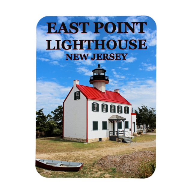 Öster Point Lighthouse, New jersey Photo Magnet (Vertikal)