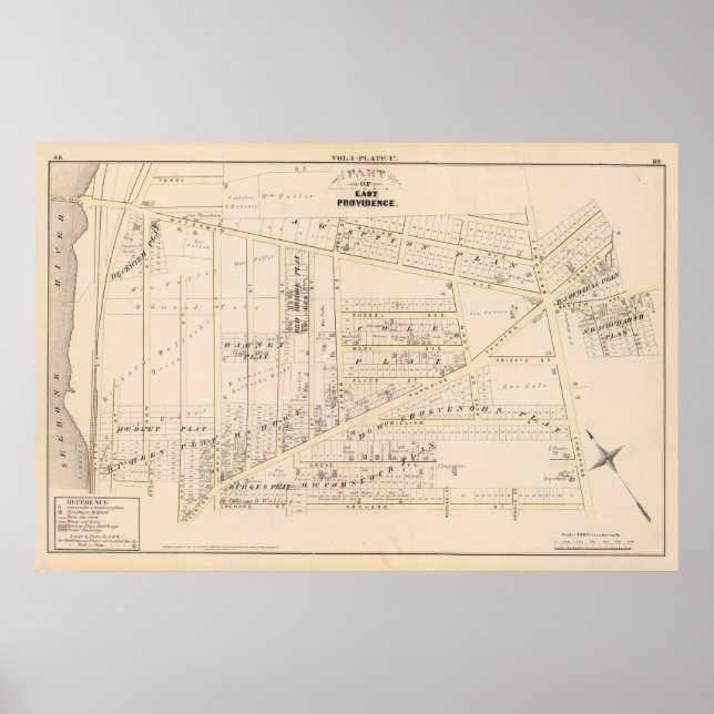 Öster Providence Rhode island Poster (Framsidan)