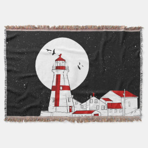 Öster Quoddy Head Lighthouse platt Filt