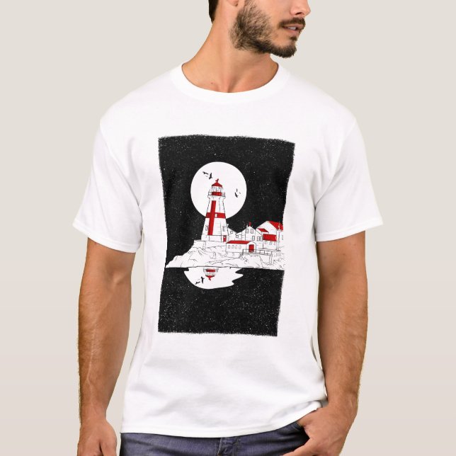 Öster Quoddy Head Lighthouse platt skjorta amazon T Shirt (Framsida)