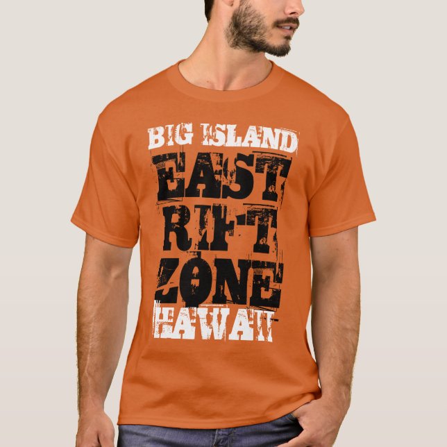 ÖSTER RIFT ZON BIG ISLAND HAWAII T SHIRT (Framsida)