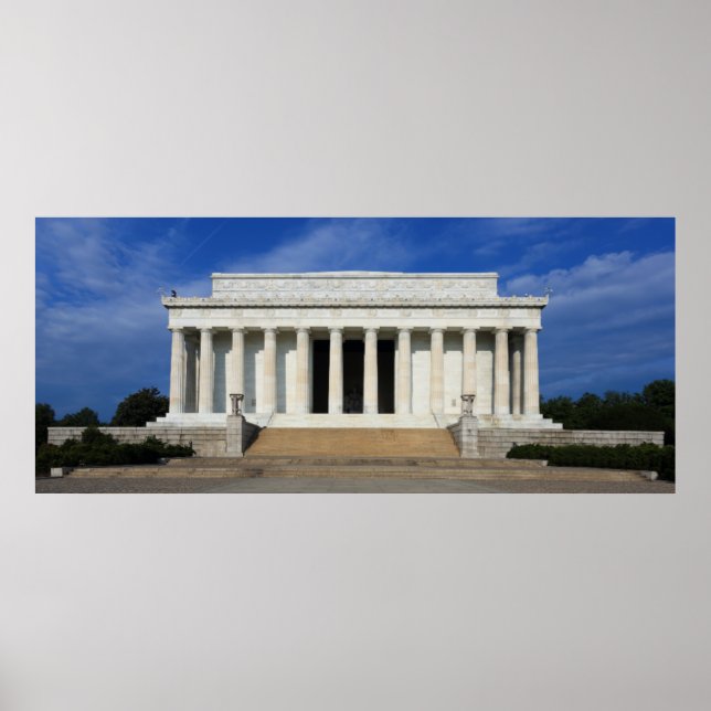 Öster sida av Lincoln Memorial Washington D.C. Poster (Framsidan)