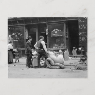 Öster Side Eviction, NYC, tidigt 1900-talet Vykort