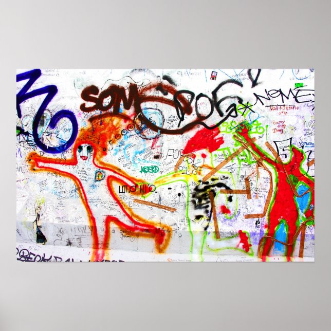 Öster Side Gallery, Berlin Wall, Graffiti (2) Poster (Framsidan)