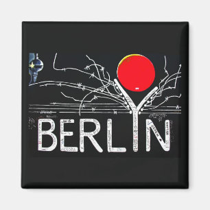Öster Side Gallery, Berlinwall, Barbed Wire/Red Su Magnet