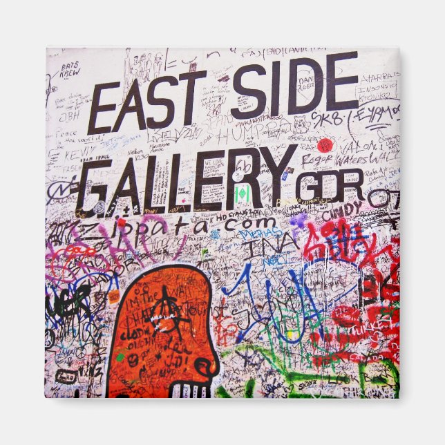 Öster Side Gallery, BerlinWall, Graffiti Magnet (Framsidan)
