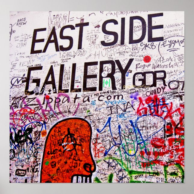 Öster Side Gallery, BerlinWall, Graffiti Poster (Framsidan)