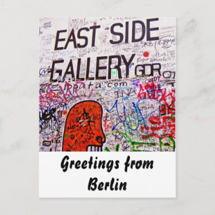 Öster Side Gallery, BerlinWall, Graffiti Vykort