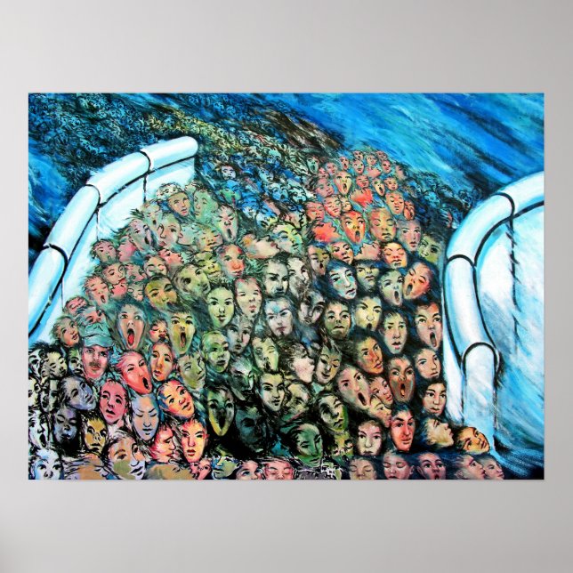 Öster Side Gallery, Berlinwall, Mass Escape Poster (Framsidan)