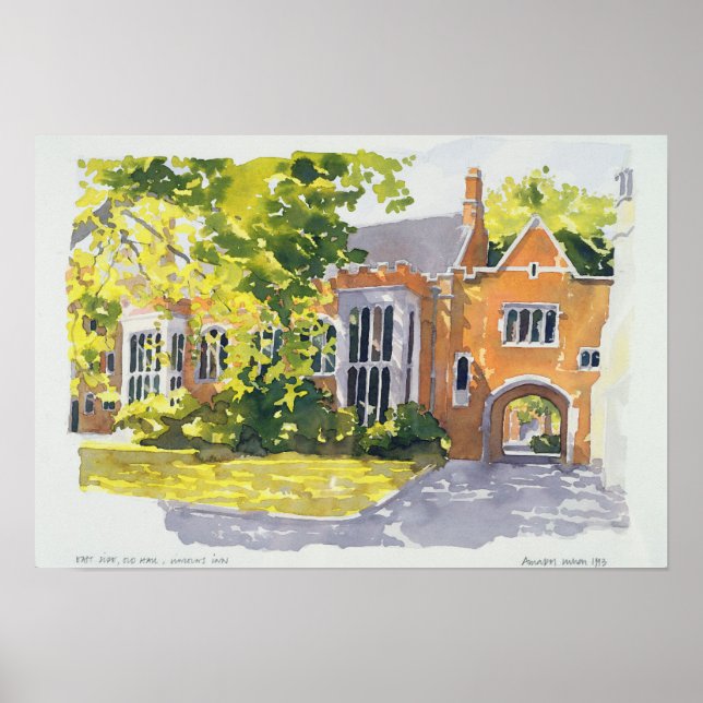 Öster Side Old Hall Lincoln's Inn 1983 Poster (Framsidan)