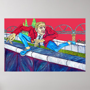 Öster Sidogalleriet, Berlinmuren, Esc-klättring Poster