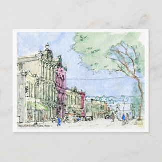 Öster sjätte gatan, Austin, Texas Vykort