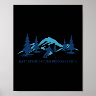 Öster Stroudsburg Pennsylvania Ski Resort Skiing S Poster