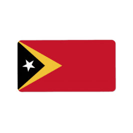 Öster Timor flagga Adressetikett