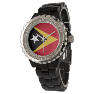 Öster Timor flagga Armbandsur