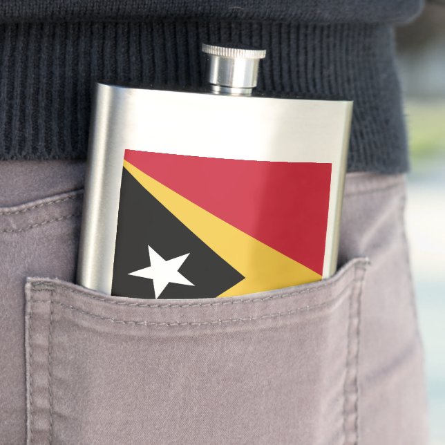 Öster Timor flagga Fickplunta (In Situ)