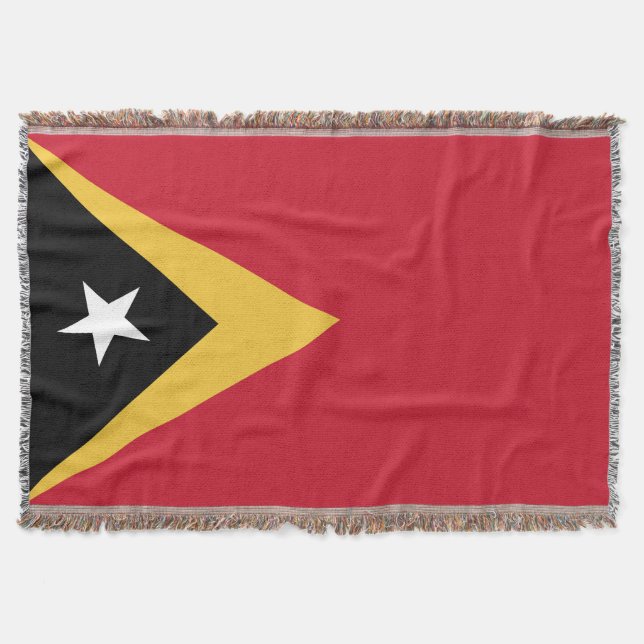 Öster Timor flagga Filt (Framsidan)