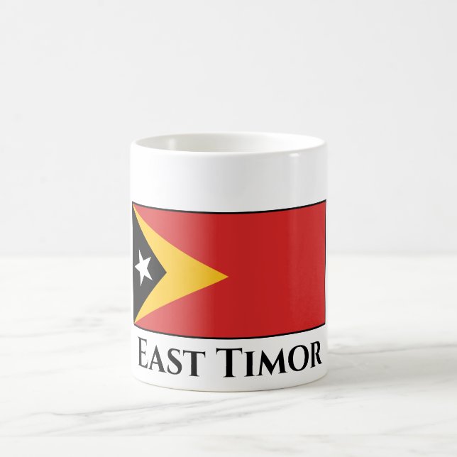 Öster Timor Flagga Kaffemugg (Center)