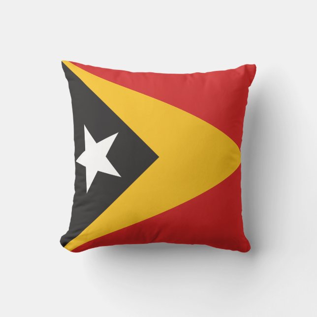 Öster Timor Flagga Kudde (Framsida)