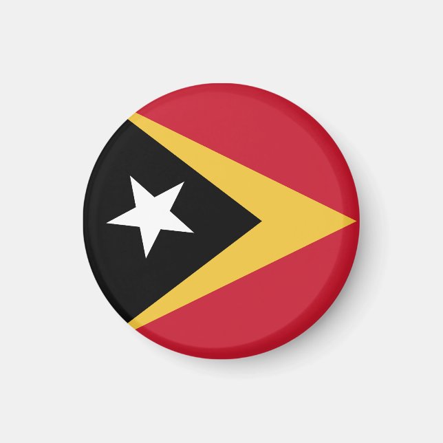 Öster Timor flagga Magnet (Framsidan)