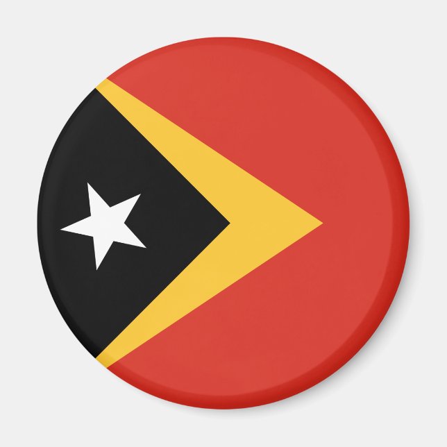 Öster Timor Flagga Magnet (Framsidan)