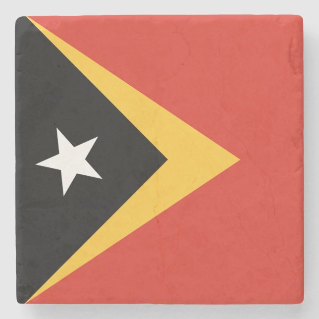 Öster Timor Flagga Stenunderlägg (Framsidan)