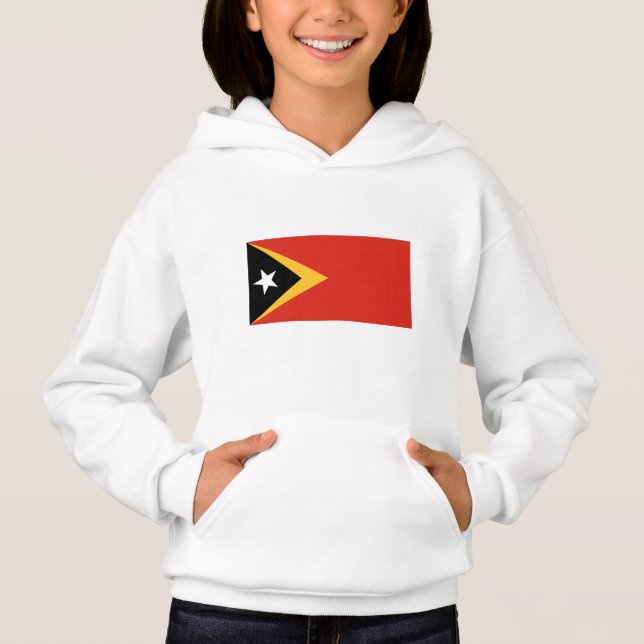 Öster Timor Flagga T Shirt (Framsida)