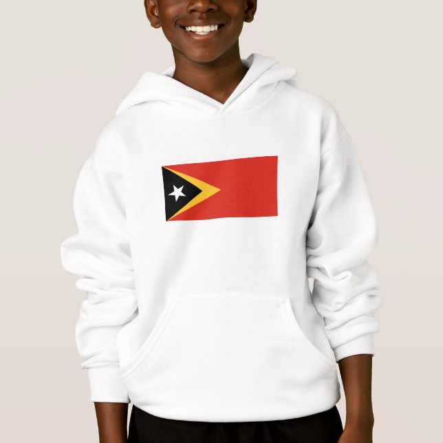 Öster Timor Flagga T Shirt (Framsida)